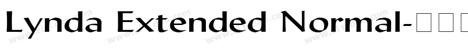 Lynda Extended Normal字体转换